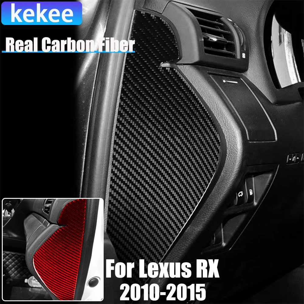 

Настоящее углеродное волокно, автомобильные аксессуары, крышка боковой панели приборной панели, мягкая наклейка для Lexus RX350 RX450h 2010 2011 2012 2013 2014 2015