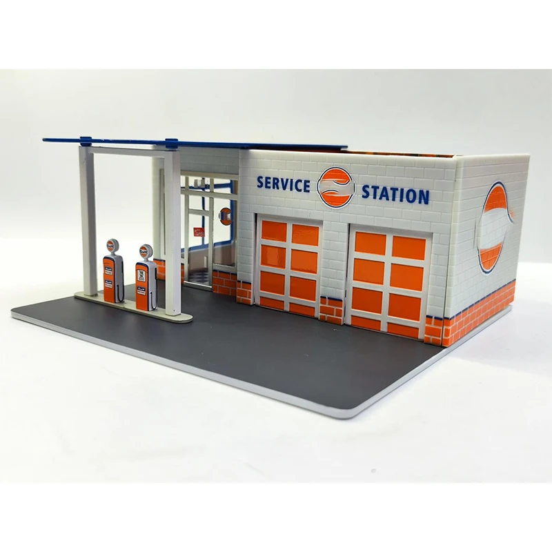 

GreenLight 1:64 Mechanic's Corner Series 1 Oil Gas Station Scene Series Alloy Die Casting Model Collect Ornaments