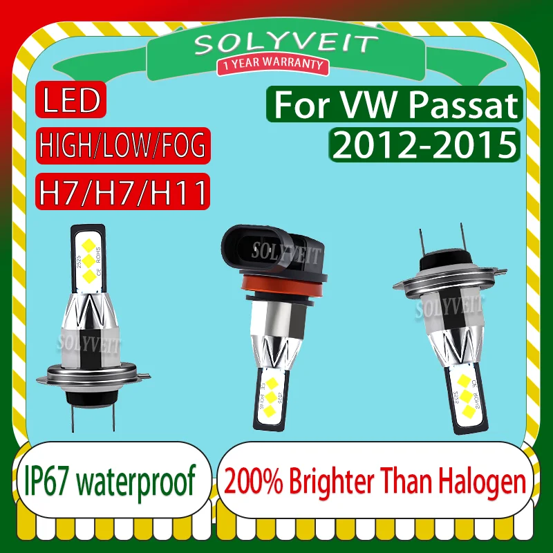 

Simple Installation Water and Dust Proof Instant On durable H7 H7 H11 LED Headlight foglight For VW Passat 2012 2013 2014 2015