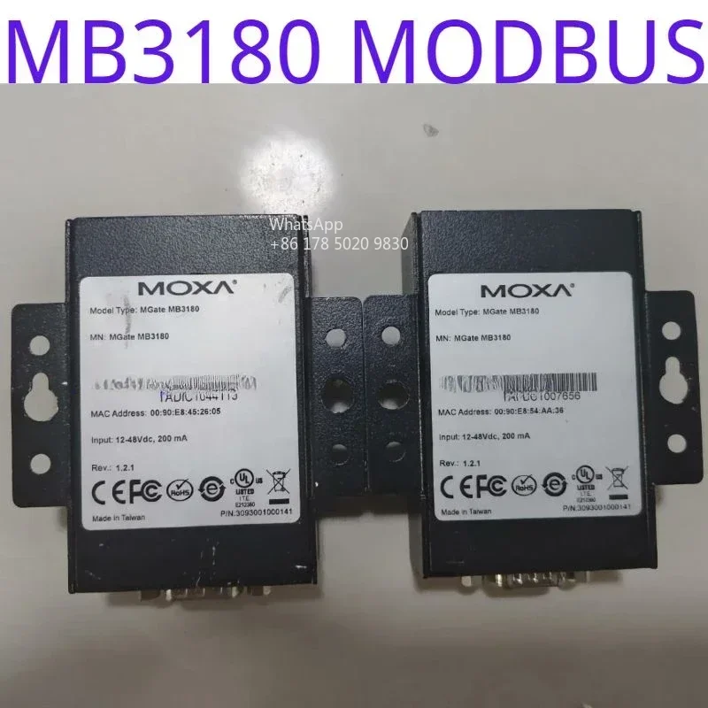 Used Original MOXA MB3180 MODBUS gateway