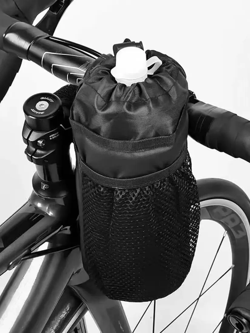 AliExpress NONE Portable Drawstring Water Bottle Storage Bag Breathable Mesh Cycling Cup Holder Pouch Lightweight Bike Water Bottle Organizer Fo