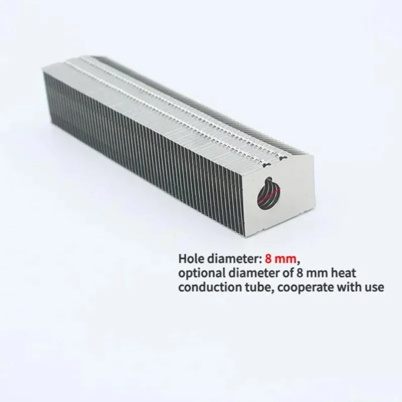26×110mm Heat Pipe Fin Heatsink, Aluminum Cooling Fin for 8mm Diameter Heat Pipes