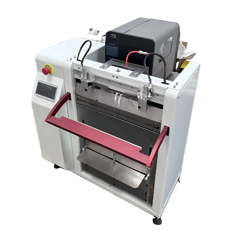 Pre-opened PE Poly Roll Bag  Auto Bagger Auto Bag Autobagger/ AutoBag Machine with  FNSKU Label Printer