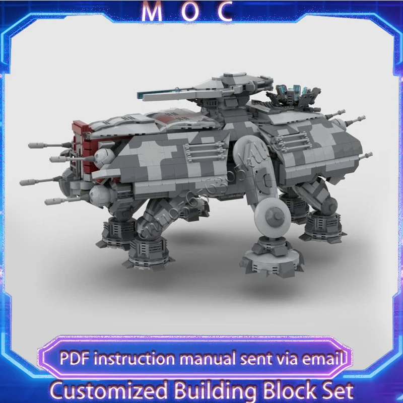

2761 деталь MOC Star Battle: Вездеходный тяжелый тактический танк, модель для сборки из строительных блоков, креативная развивающая игрушка, подарок на Рождество