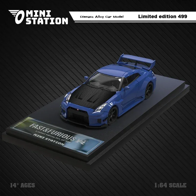 Mini Station 1:64 Fast & Furious Brian's GTR R35 3.0 Diecast Model samochodu