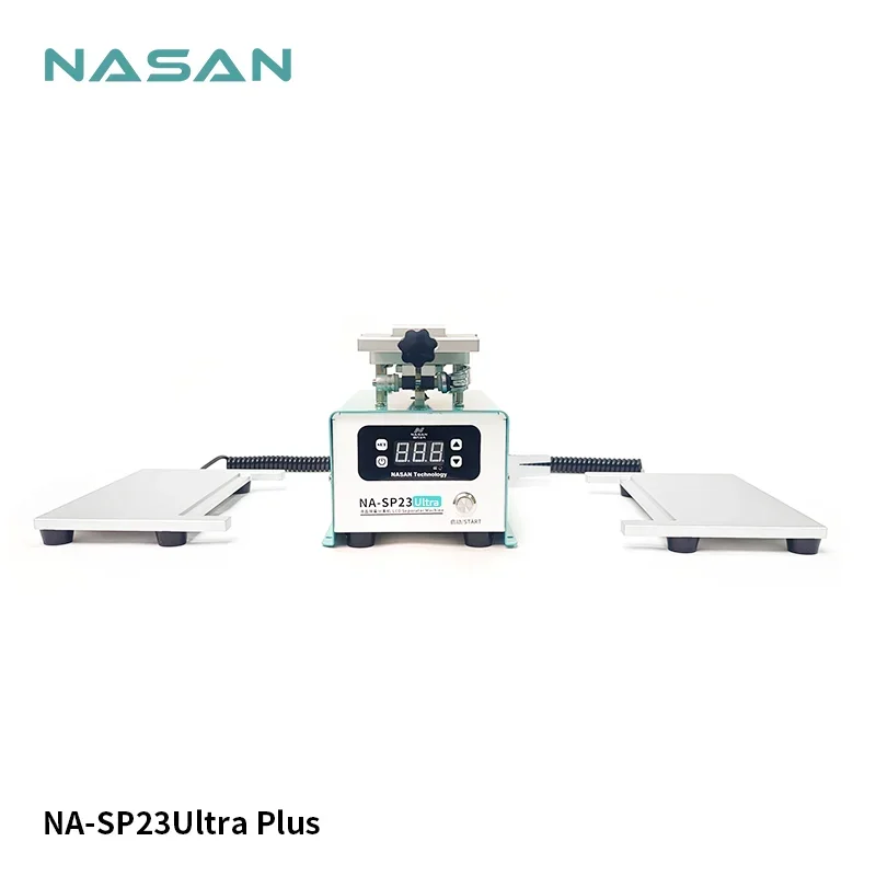 Updated Nasan SP23SUP Middle Frame Removal for cellphone screen separator with 3 individual heating plate