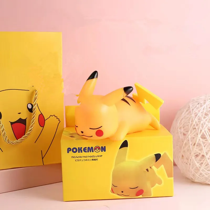 Pokemon Pikachu Night Light Glowing Children Toy Pokemon Pikachu Cute Bedside Lamp Children Birthday Toy Gift Christmas Present