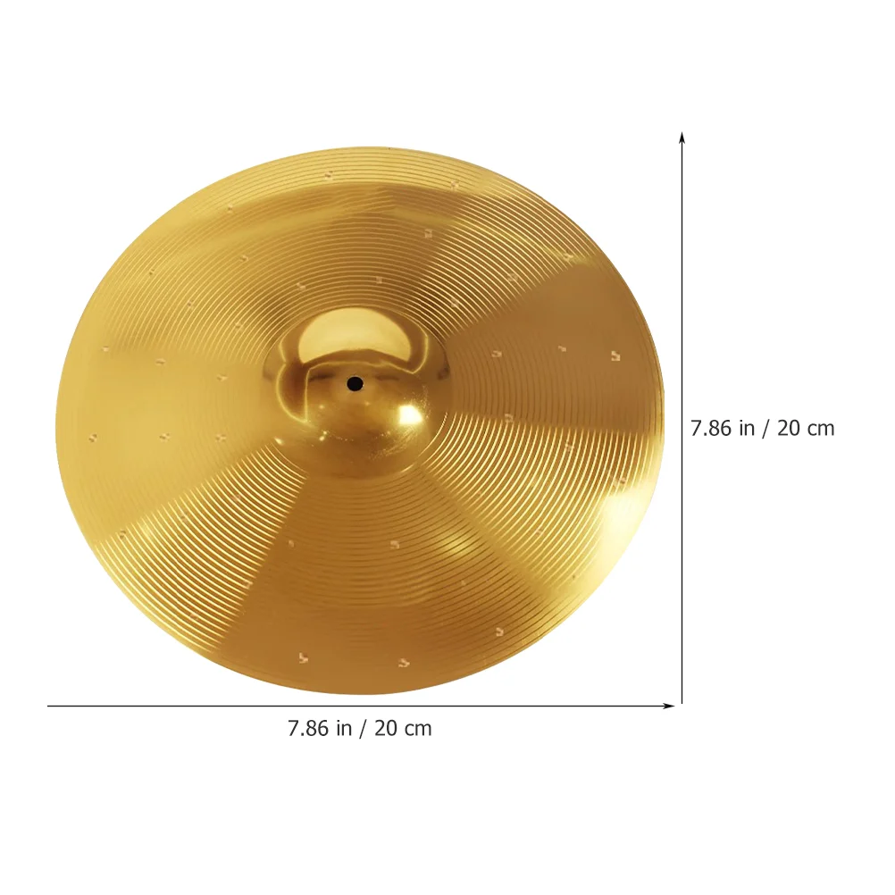 Drum Cymbals Pleasing Sound Quality for Drums Practice Jazz Metal Classic Design Crash Brass Alloy Splash Clarity Music