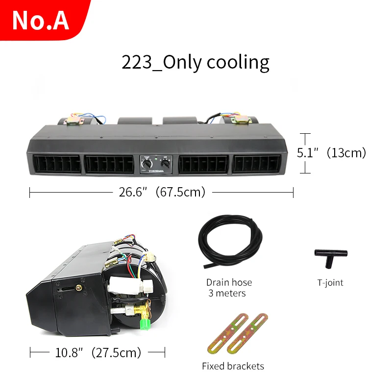 Automotive Air conditioning refrigeration evaporator Assembly Kit 12V van truck tractor bus modified general accessories 24V