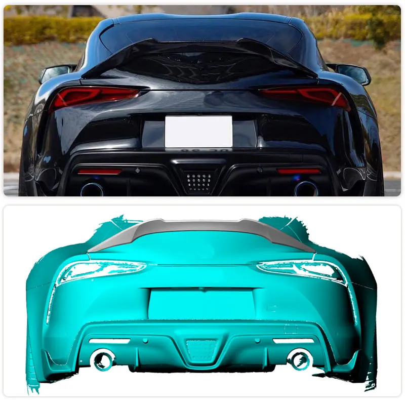 Car Rear Trunk Spoiler Wings for Toyota Supra GR A90 MK5 Coupe 2020-2026 Racing Rear Spoiler Boot Wing Lip Prepreg Dry Carbon