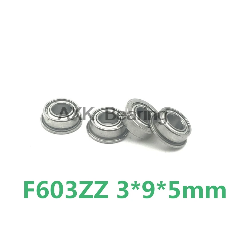 F603ZZ flange ball bearings F3*9*5mm   10PCS  F603ZZ bearings--- free shipping  high quality