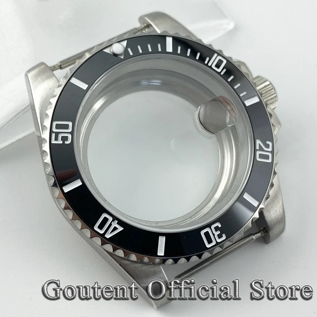 Goutent-السيراميك الحافة الياقوت الزجاج للرجال ، الحالات ، NH34 ، NH35 ، NH36 ، ميوتا 8215 ، 821A ، ايتا 2824 ، حركة PT5000 ، 40 مللي متر