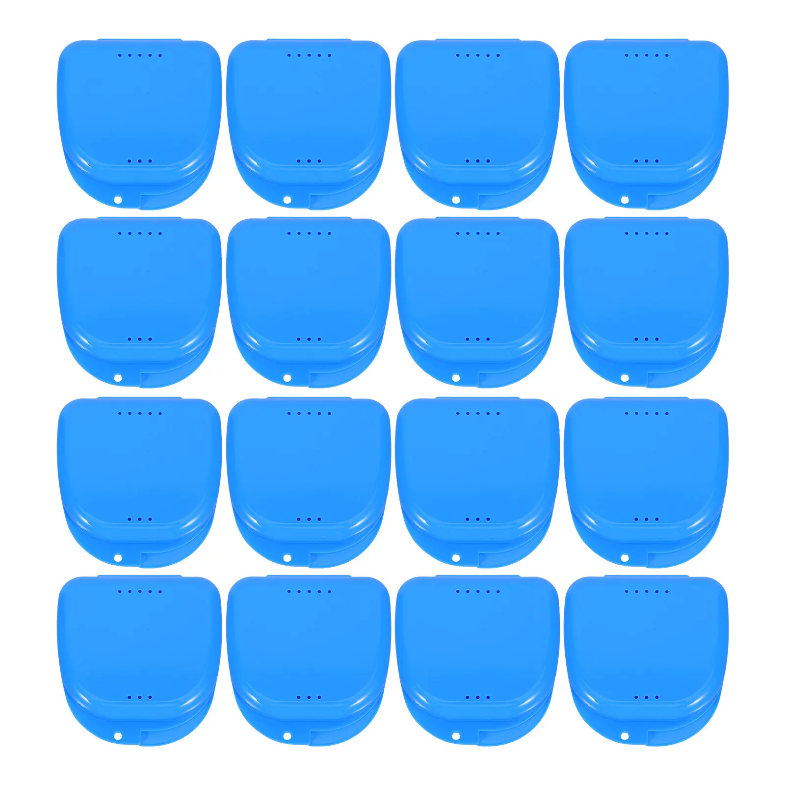 12Pcs Denture Storage Box – Leakproof, Ventilated, Portable Travel Retainer Case for Oral Appliances