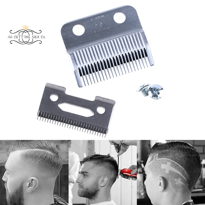 

Movable Blade Hair Cutting Clipper Blade Steel Clipper Accessories With Screws