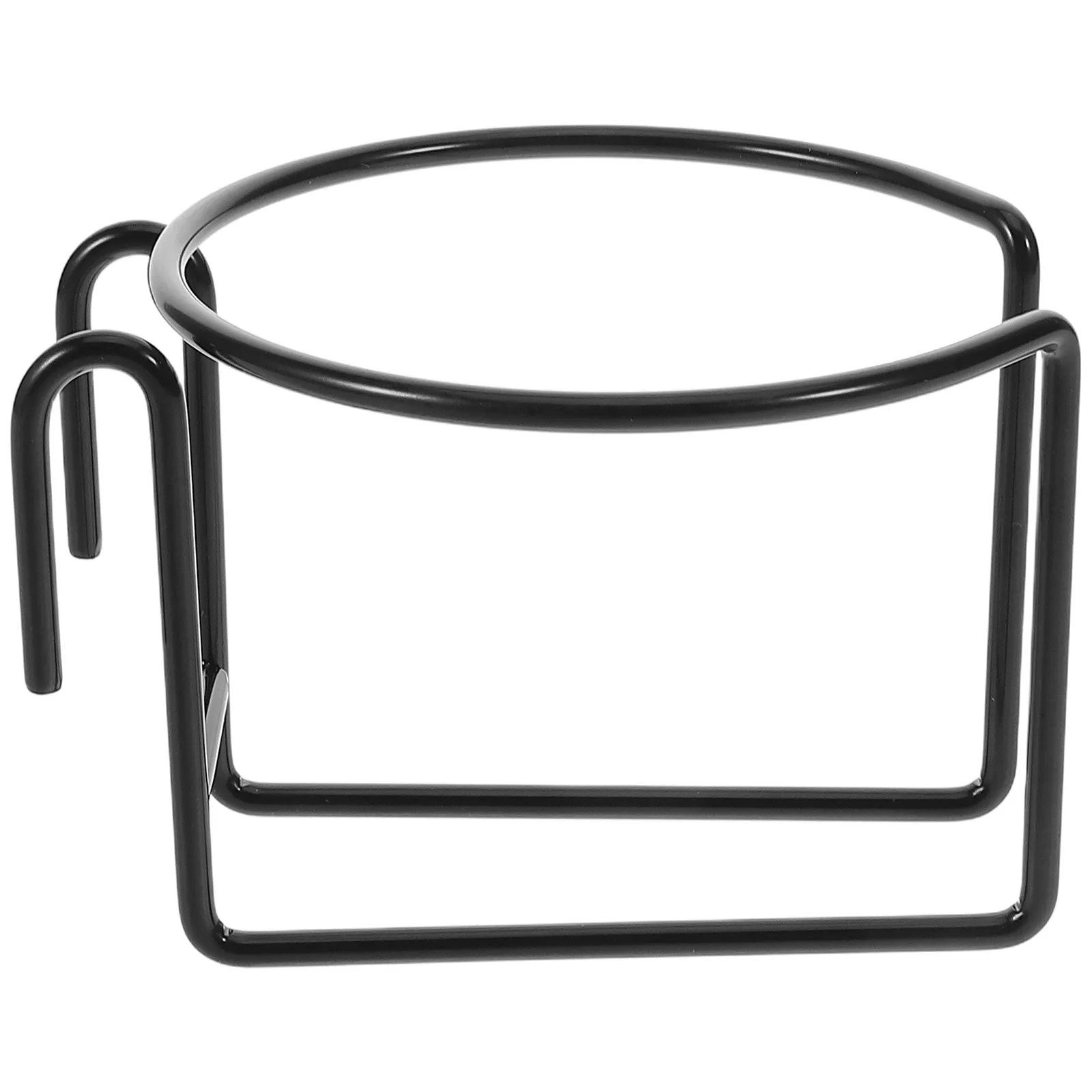 

Metal Hanging Cup Holder Universal Shopping Cart Drink Bottle Rack Stroller Hook Attachment Grocery Carrier Wheelchair Trolley
