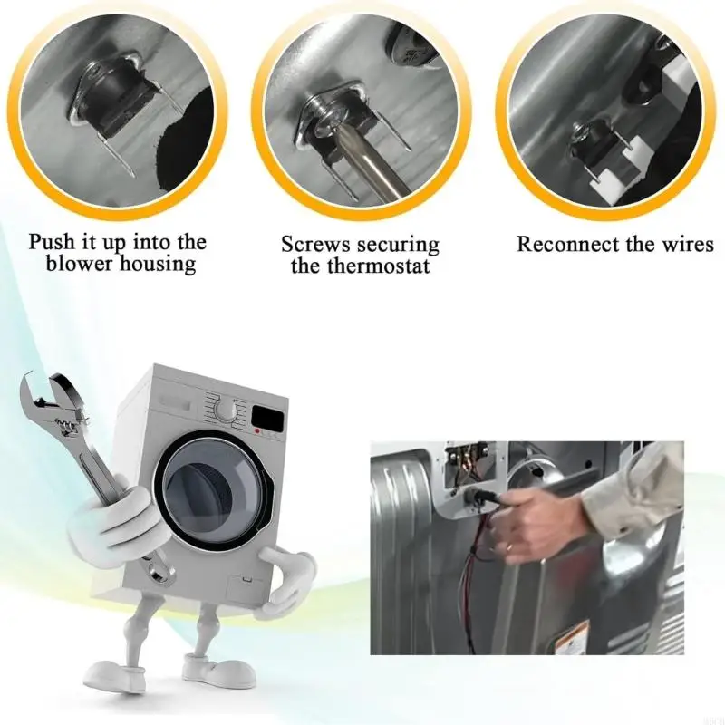 M6CB Efficient Dryer Part Thermostat Facilitates Quick Installation Suitable for Boosts Efficiency and Prevents Overheating