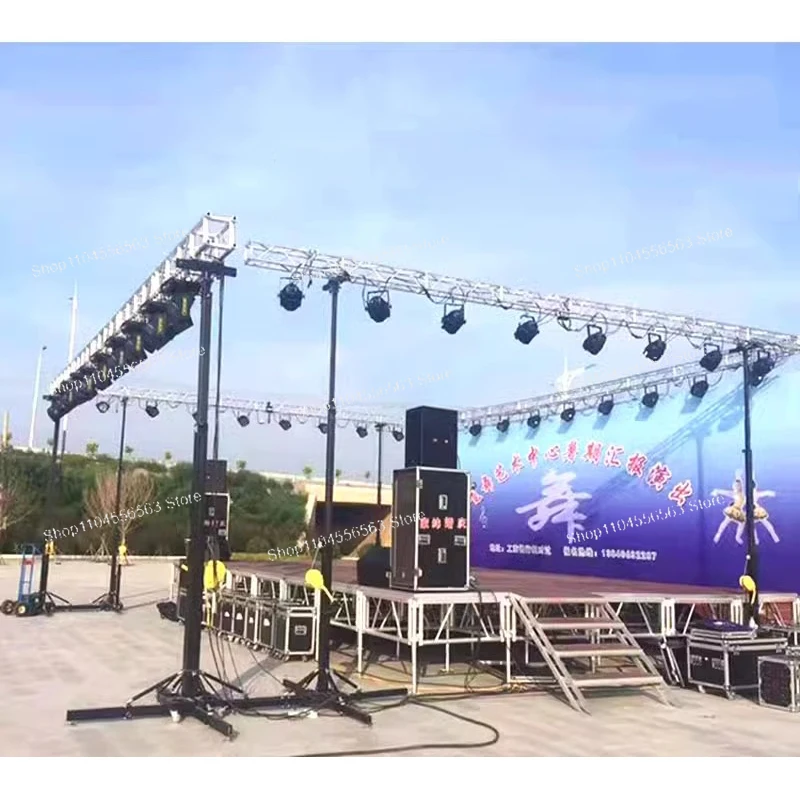 

Ручная стойка Сверхмощная телескопическая складная рама Кронштейн для луча Световой кронштейн Кронштейн для фонаря Фарма для исполнения Подъемный кронштейн Сценическое освещение