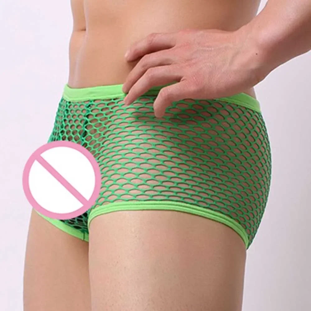 Briefs Men Briefs See-through Sheer Shorts 1pc Boxer Breathable Fashion Men Mens Mesh M~2XL Brand New Practical