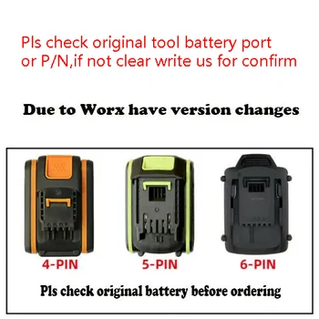 Adaptateur pour batterie Worx 20V max, 4 broches, 5 broches, 6 broches, fonctionne pour Makita, Dewalt, Milwaukee, Bosch, 18V, 20V