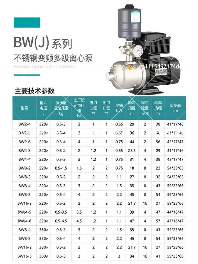 Mechanical Seal for Vertical Multistage Pumps, Replacement for CR/CDLF/GLF/JMK Series