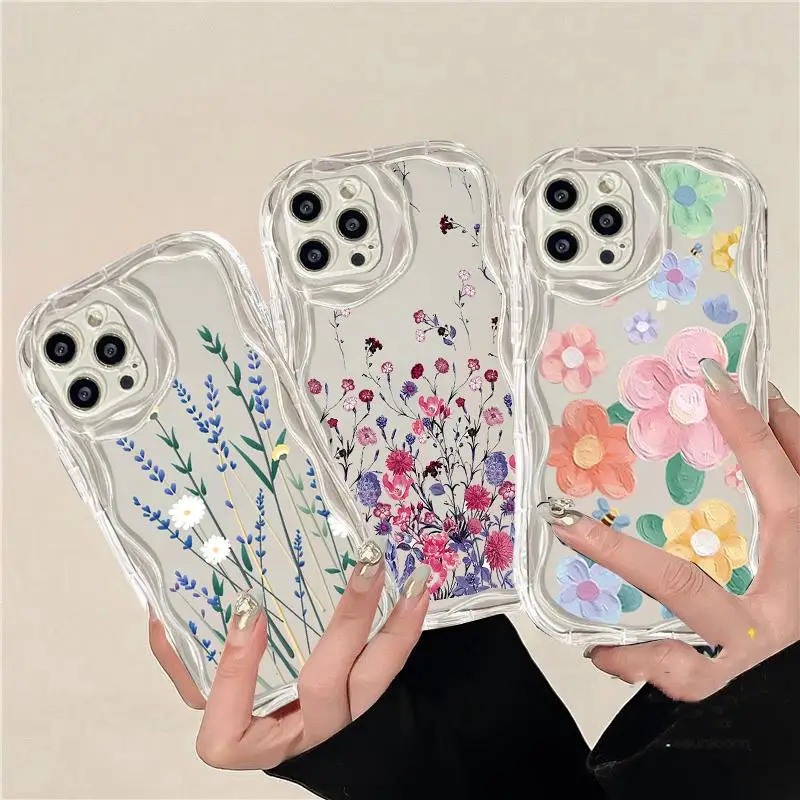 Flower Leaves Case for Samsung Galaxy A15 A25 A04 A05 A05S A04E A13 A32 A33 A30 A31 A50 A22 A51 A71 A72 A73 A03 A11 M54 Cover