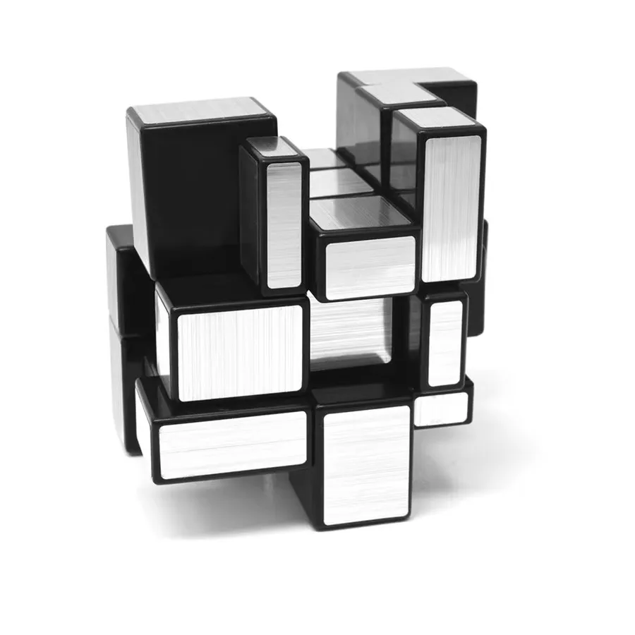 Vdealen Cube Miroir Magic 3x3x3 cm, Lisse Sticker Speed Cube pour Débutants et Utilisateurs Avancés, Cadeau pour Enfants, Adolescents et Adultes (Bleu