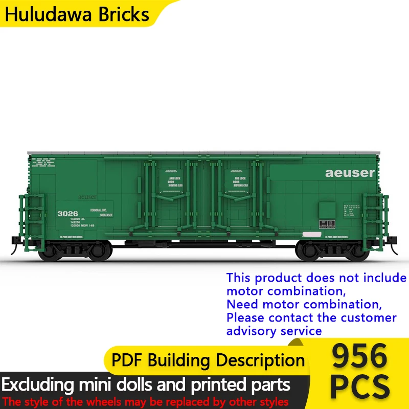 

Модель городской автомобиль MOC, строительные кирпичи, двойная вилка, железнодорожный сарай, автомобиль, модульная технология, детские праздничные подарки, сборные игрушки, костюм