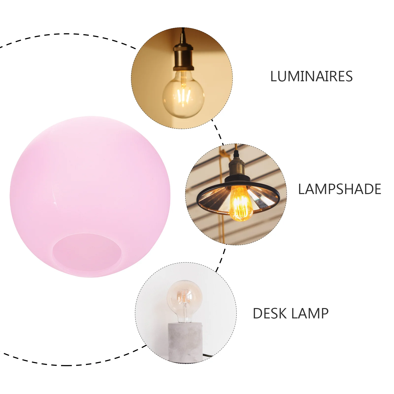 

Ball Globe Lamp Shade Acrylic Replacement For Chandelier Ceiling Light Modern Decorative Outdoor Garden Lamp Cover