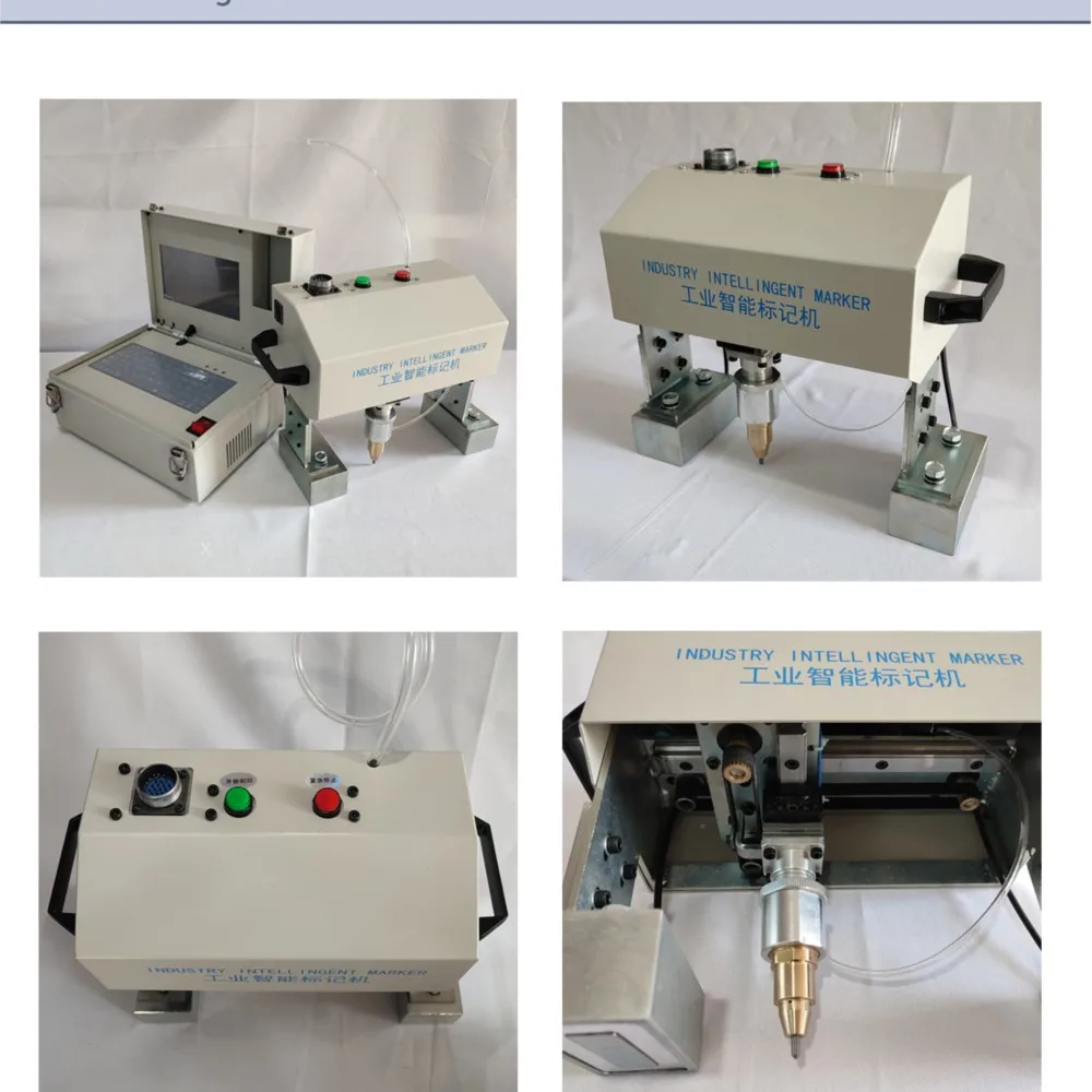 150*40mm Portable Dot Peen Pneumatic Metal Vehicle Chassis Number Engraving and Marking Machine for Automobiles VIN NO.