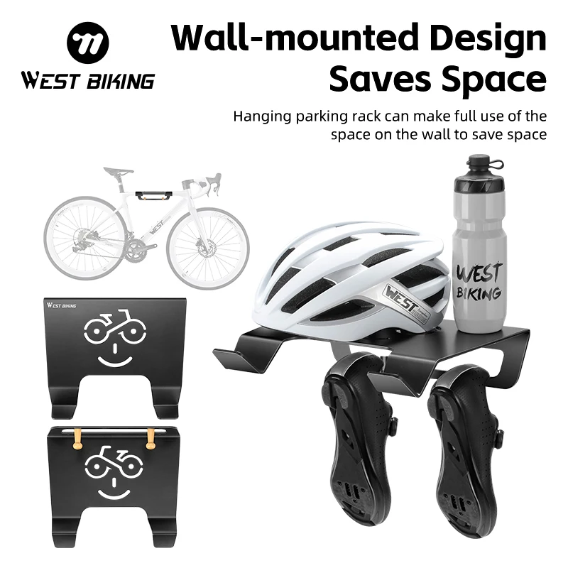 

WEST BIKING Bicycle Wall Mount Rack High Strength Carbon Steel Bike Storage Hanger Display Stand MTB Road Cycling Accessories