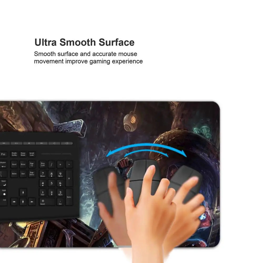 Skyrim Large Gaming Mouse Pad Computer Mousepad PC Gamer Laptop Mouse Mat Office Mausepad XXL Silicone Keyboard Mat Desk Pad