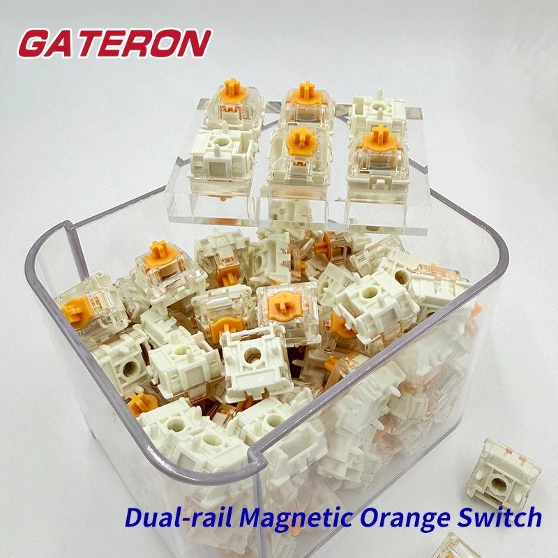 

Gateron Magnetic Switch Orange KS-20U Hall Sensor SMD RGB Linear DIY Custom Mechanical Gaming Keyboard Quick Trigger