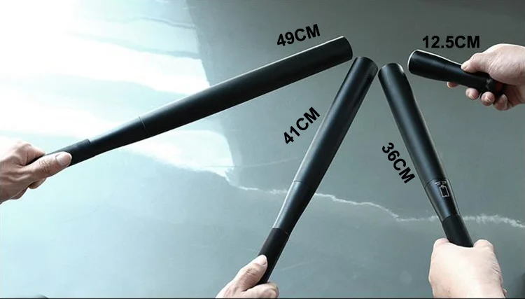 Outdoor Emergency Personal Defense Supplies Extended Anti Riot Equipment Self Defense Baseball Bat Led Flashlight Stick