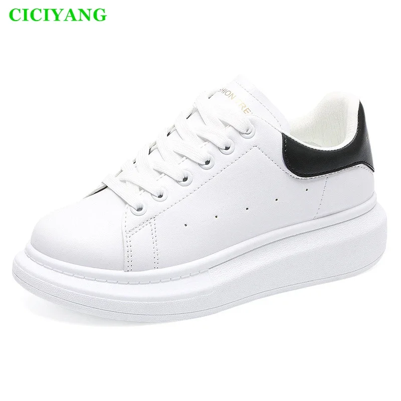 

CICIYANG Designer Sneakers Wedges White Shoes Female Platform Tenis Feminino Casual Shoes Woman 2025 Spring New Alexander Shoes