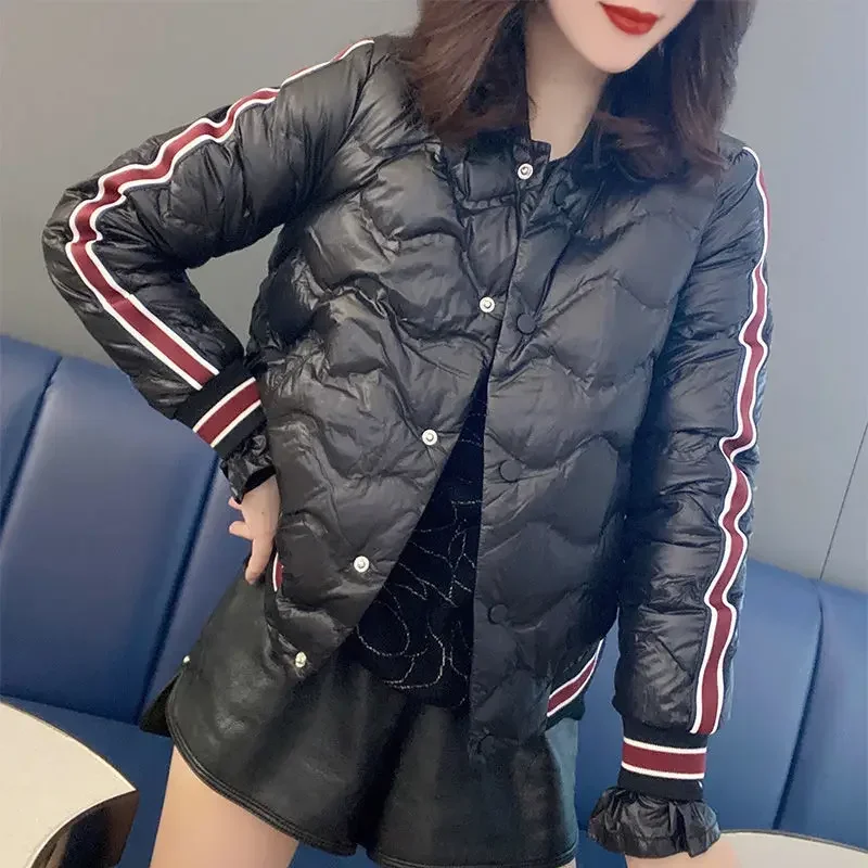 Women\'s Quilted Coat Padded Fashion 2025 Lady Parka Short Modern Offers Luxury Discount Hot Korean Style Clothing Cotton Jacket