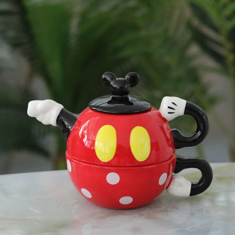 

Anime Miniso Mickey Cup Pot Ceramics Mug Coffee Cartoon Kawaii Birthday High Capacity Portable Exquisite Daily Student Life Gift