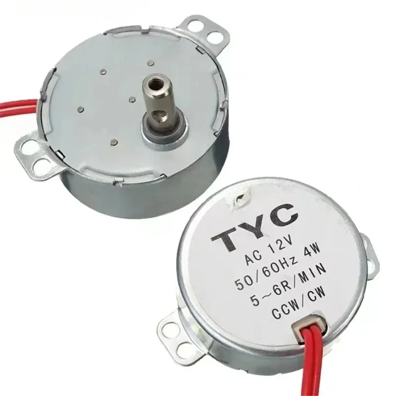 5-6 r/min Stable Synchronous Motor Pro TYC-50 AC 220V 12V 50/60Hz Torque 4KGF.CM 4W CW/CCW Microwave Turntable for Electric Fan