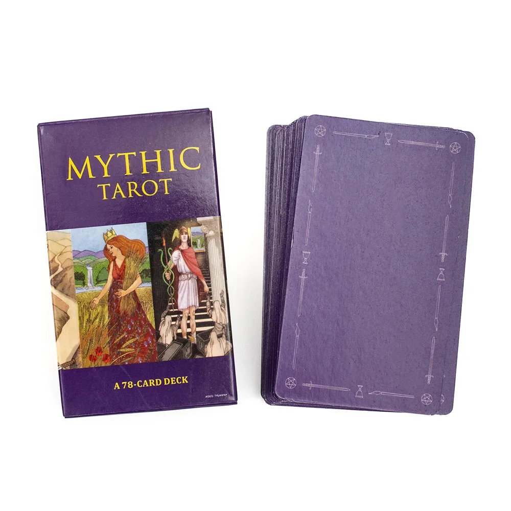 78 Pcs The New Mythic Tarot Deck 10.3*6cm Adult English  Card Playing Cards Fate Games Colorful Box Board Game