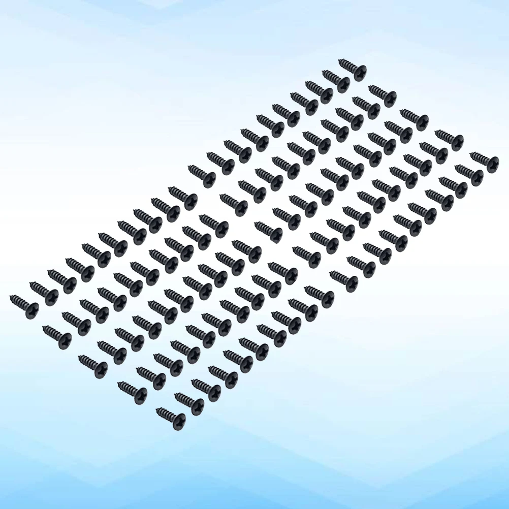 

100pcs Guitar Pickguard Screws Durable Metal Bass Replacement Jack Cover Plate High Quality Easy Install Accessories