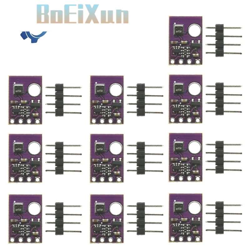 1-10pcs AHT30 Temperature Humidity Sensor Module Temperature and Humidity Probe I²C Digital Signal High Precision Wide Voltage
