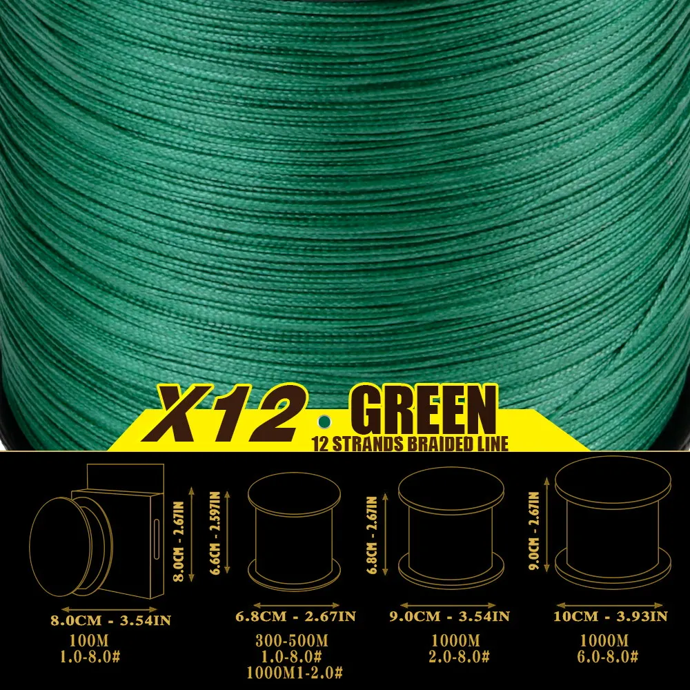 JOSBY X12 Geflochtene Angelschnur 500M 300M 1000M Multifilament Salzwasser PE Karpfen Draht MultiColor Japan Super starke Zubehör – Detail 4