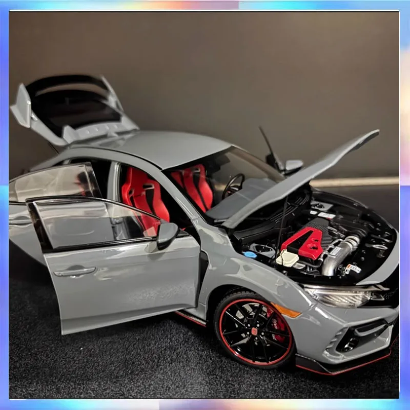 

LCD 1: 18 Alloy Car Model Honda Civic TYPE-R FK8 Diecast Model Limited Edition Room Ornament Boy Collection Birthday Gift