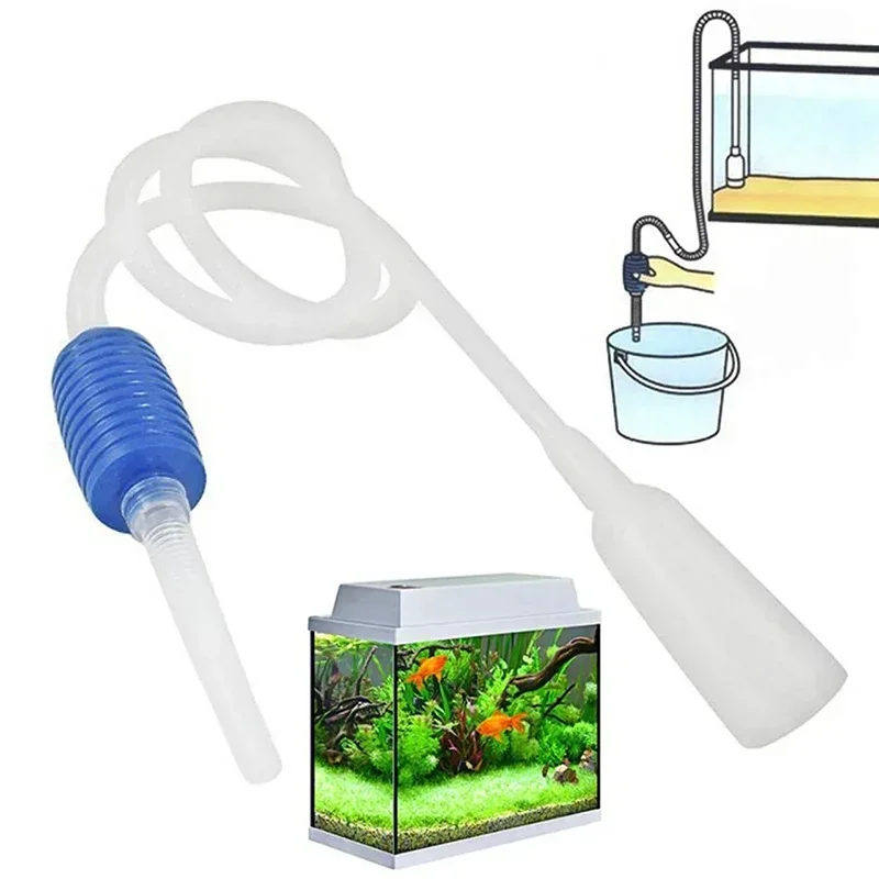 Semi-automatic Aquarium Clean Vacuum Water Change Changer Gravel Aquarium Simple Fish Tank Vacuum Siphon Pump Pet Accessories