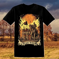 Czech hussite Wars (Bohemian wars) ハスクルーサイト歩兵ビルディングブロックTシャツ。通気性のあるコットンTシャツ,カジュアル,高品質