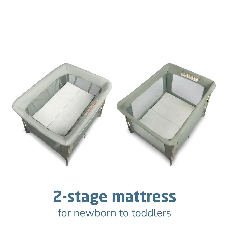 Swift Baby Playard con tappetino Box per bambini Play Yard con culla Box portatile per neonati e bambini piccoli Classico verde