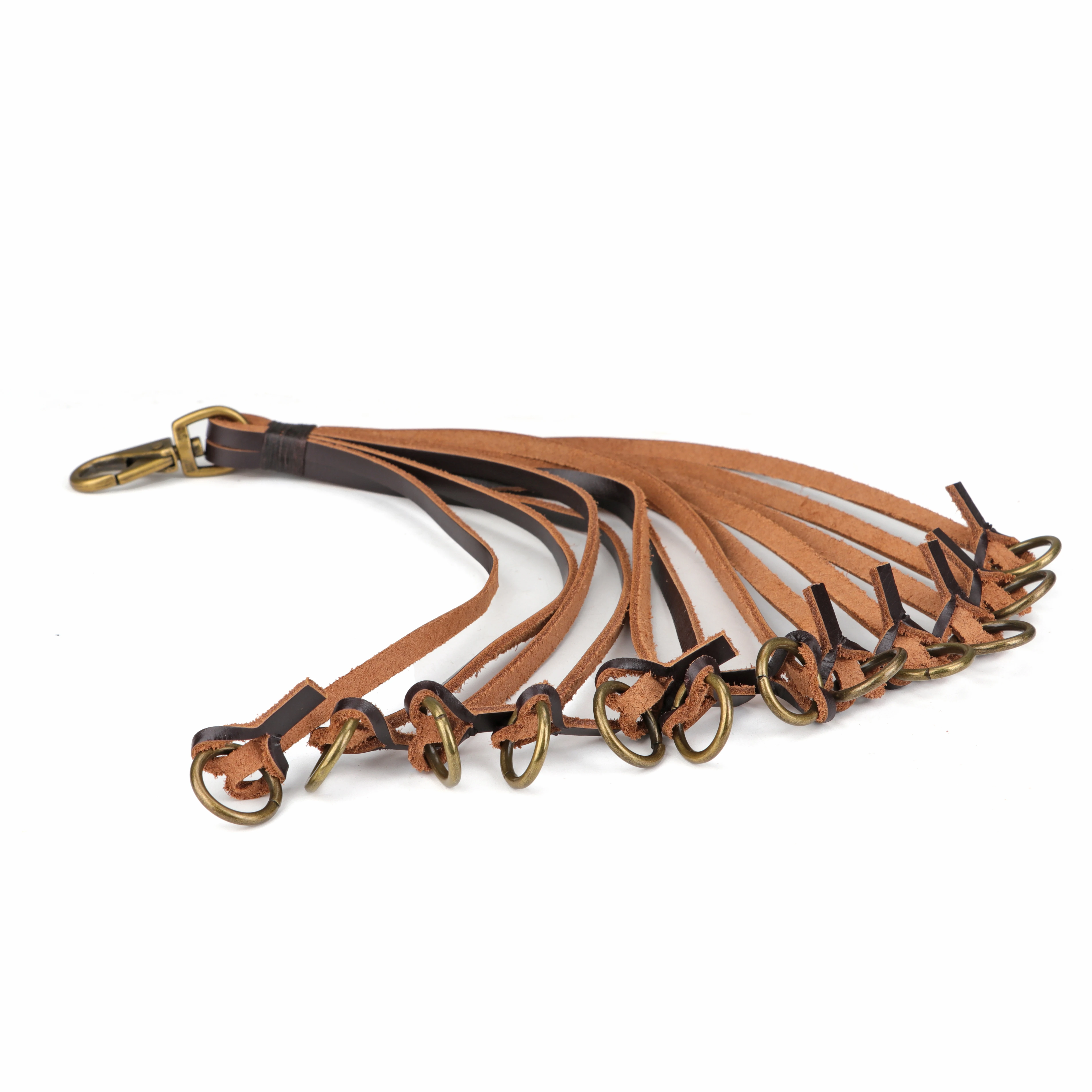 Tourbon Hunting Gun Accessories Genuine Leather Game Carrier Birds Hanger Duck Strap 12 loops for Shooting