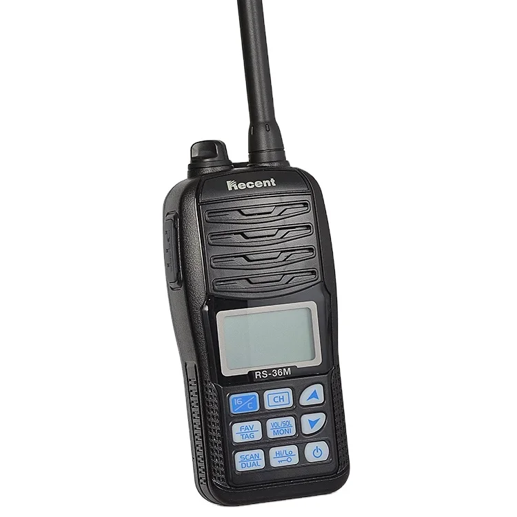 Prezzo di fabbrica RS-36M Walkie Talkie Nuovo trasmettitore radio marino Vhf Set radio mobile portatile Produzione impermeabile IPX7 portatile