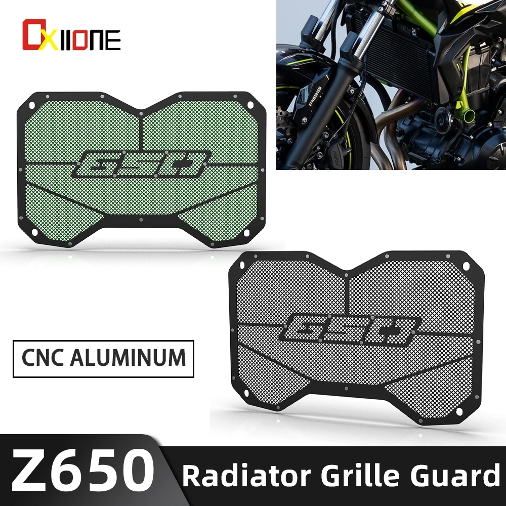 For Kawasaki Z650 2017 2018 2019 2020 2021 2022 2023 2024 Z 650 Motorcycle Aluminum Radiator Grille Guard Grill Cover Protection