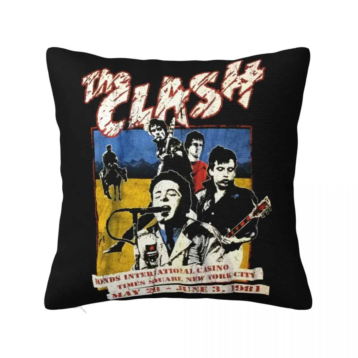 The Clash Black Halloween New Print Child New Arrival Hot Sale Female Man Lowest Price Promotion Pillow Case