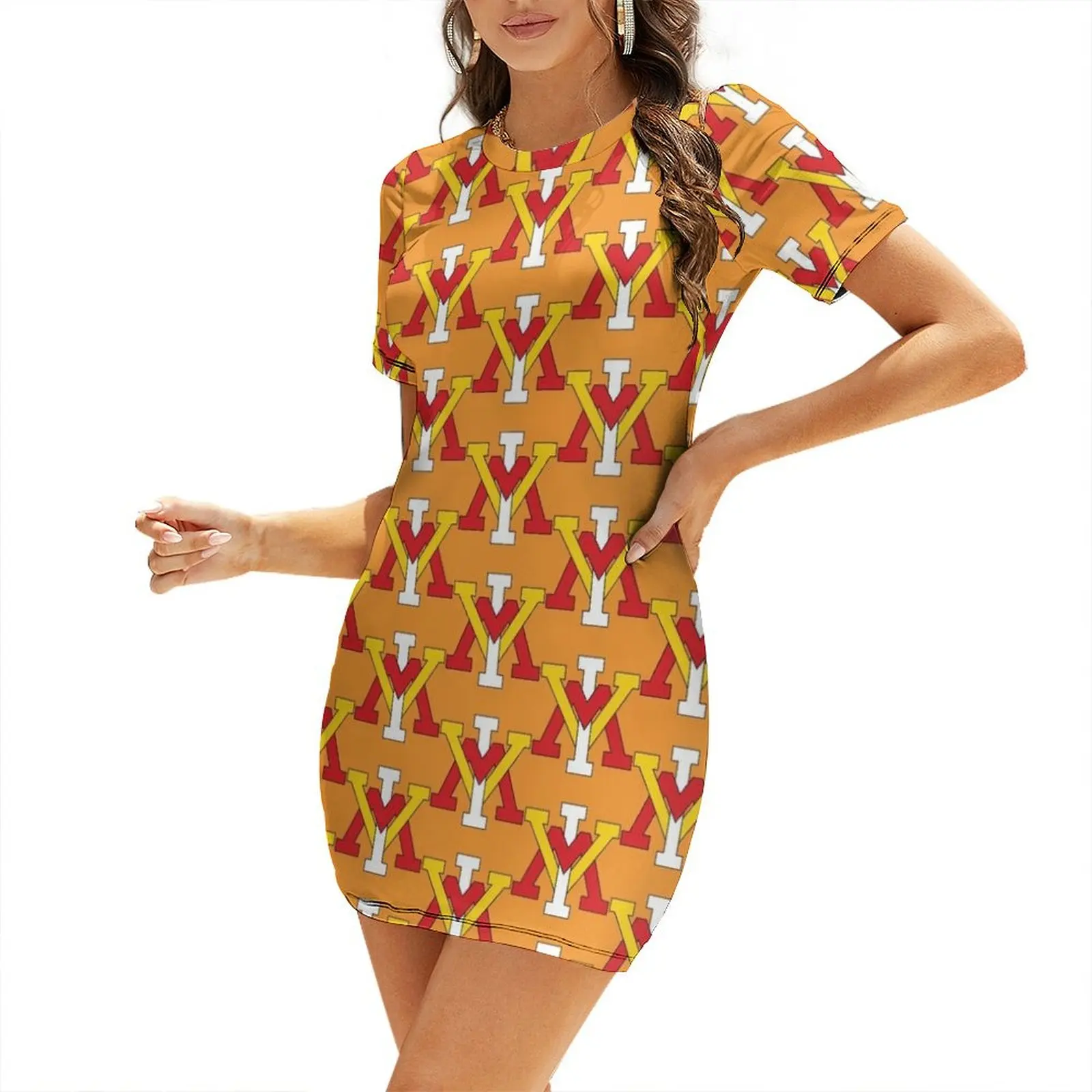 

VMI Keydets Short-Sleeved Dress women's clothing trend 2025 dresses for womens 2025 Evening gown Dress